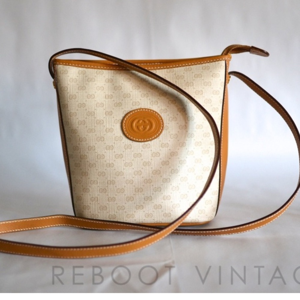 Gucci Tan and Brown Crossbody Bag